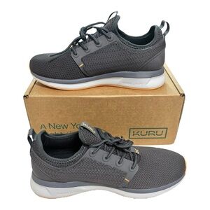 KURU Atom WP Shoes Womens 9.5 Medium Smoke Gray Mesh Waterproof Sneakers Comfort
